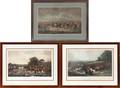 BRITISH HAND COLORED HUNT SCENE PRINTS 3
