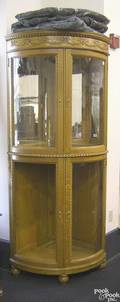 Oak corner china cabinet