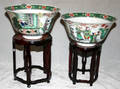 3328 CHINESE ENAMELED PORCELAIN BOWLS 4 X 8 C 19T