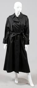 BURBERRY BLACK TRENCH RAINCOAT