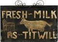 PAINTED METAL SIGN C 1900