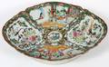 CHINESE ROSE MEDALLION PORCELAIN PLATTER C 1850