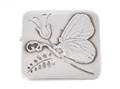 Georg Jensen Sterling Brooch wButterfly on Flower