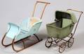 CHILDS SLEIGH  WICKER BUGGY C 1900