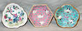 3040 CHINESE FAMILLEROSE ENAMELED PORCELAIN DISHES C