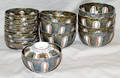 3052 JAPANESE ENAMELED PORCELAIN BOWLS WITH COVERS ME