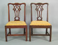 Pair of southern Chippendale mahogany dining chairs possibly Virginia ca 1785