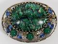 SCHREINER NEW YORK STONE BROOCH