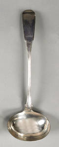 Philadelphia silver soup ladle