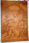 CLASSICAL STYLE CARVED WOOD PANEL