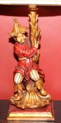 ORIENTAL STYLE FIGURAL LAMP