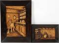 ALBERT THIAMGERMAN CARVED WOOD RELIEF PLAQUES