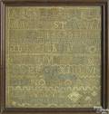 Pennsylvania sampler dated 1822