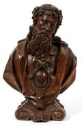 CARVED WOOD FIGURE OF CHRIST