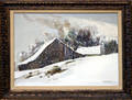 22281 NANCY BLAIR CLOSSON OIL ON CANVAS WINTER SCENE
