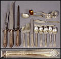 021202 ALVIN STERLING SILVER FLATWARE SERVICE FOR SIX