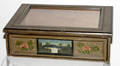121139 AMERICAN PAINTED WOOD SLANTTOP VITRINE 19TH C