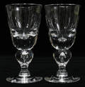 011071 STEUBEN GLASS BALUSTER WINES SET OF ELEVEN H