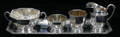 021096 GERMAN SILVERPLATE TEA ACCESSORIES CIRCA 1930