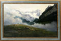 011097 A BELLI 19TH CENTURY OIL ON CANVAS ALPINE
