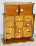 021136 AMERICAN PINE SPICE CUPBOARD 19TH CENTURY H 2