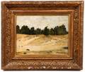 Jean Cazin 19th C French Landscape Oil on Wood