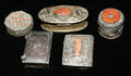 011158 SILVERPLATE BOXES FIVE PIECES L 1 252 25