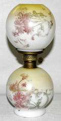 011134 VICTORIAN MINIATURE OIL LAMP C 1880 H 9