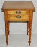 1089 AMERICAN MAPLE BED SIDE TABLE CIRCA 1850 H 29 1