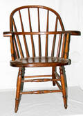 1087 AMERICAN HICKORY  OAK ARMCHAIR