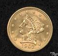 1907 US Liberty Head quarter eagle 2 12 gold coin