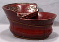 0072 CHINESE ROSEWOOD CARVED TEA CARRIER WARMER 19TH