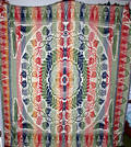 021146 JACQUARD WOVEN COVERLET WREATH  EAGLE PATTERN