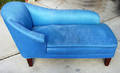 020139 MAHOGANY CHAISE LOUNGE C1940 H 34 L 66 D