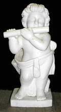 020102 CARVED MARBLE CHERUB H 22