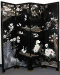020128 CHINESE COROMANDEL FOURPANEL DIVIDER SCREEN H