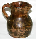 1150 AMERICAN RED WARE POTTERY PITCHER H 6 12