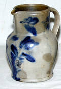 1126 AMERICAN SALT GLAZE PITCHER 19TH CENTURY H 9
