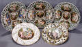 020164 CAPO DI MONTE ITALIAN STYLE POTTERY CHARGERS 2
