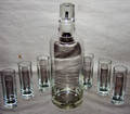 020155 COOLIES OF BOSTON CORDIAL SET DECANTER PLUS 6