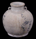 011190 CHINESE EARLY BLUE AND WHITE WARE JAR YUAN DYN