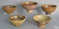 Five preColumbian pottery bowl