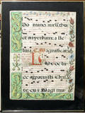 122111 ILLUMINATED MANUSCRIPT FROM CATHEDRAL CHOIR HYM