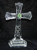 2176 WATERFORD CRYSTAL CROSS H 8 W 5