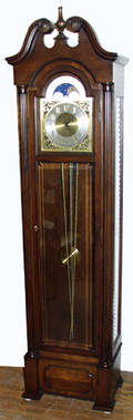 1177 TH EURICH CO MAHOGANY GRANDFATHER CLOCK MID 20