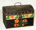 1170 AMERICAN TOLEWARE DOCUMENT BOX 19TH CENTURY H 6