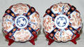 0112 JAPANESE IMARI PORCELAIN PLATES CIRCA 1840 PAIR