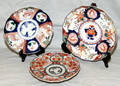 0123 JAPANESE IMARI PORCELAIN PLATES 19TH CENTURY 3P