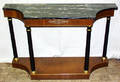 021272 REGENCY STYLE MAHOGANY AND MARBLE TOP CONSOLE T