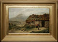 012082 R HIPPOLYTE KESADE  ENGLISH SCHOOL OIL ON CA